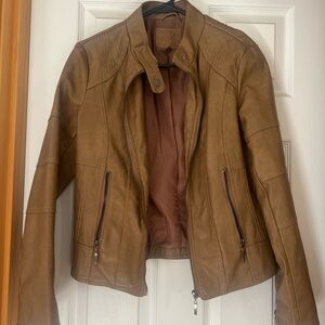 Max Edition faux leather jacket women’s small